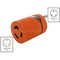 Ac Works Plug Adapter, L5-20R, TT-30P, L5-20P, TT-30P, 0 ft., Orange ADTTL520 - alternate 7